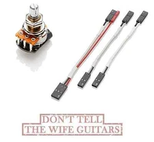 EMG 25K CONTROL VOLUME SPLIT SHAFT SHORT SHAFT POT ACTIVE SOLDERLESS WIRES #3272