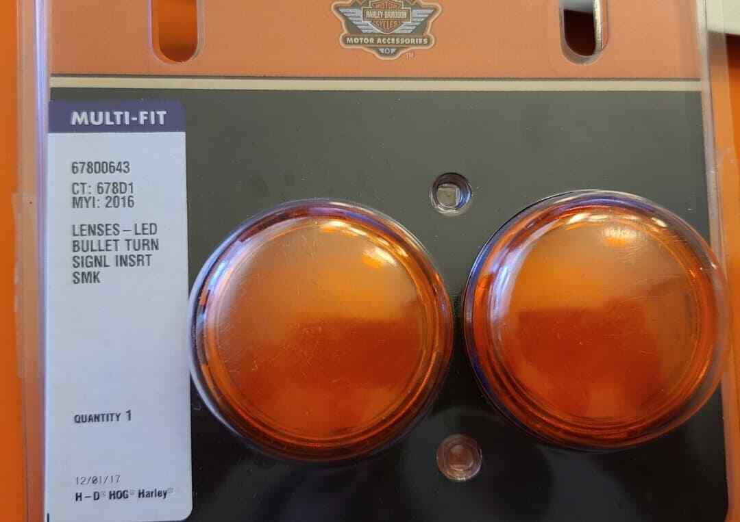 Harley Davidson Orange LED Bullet Turn Signal Lens 67800643 Multi