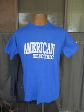Vtg 80s Single Stitch AMERICAN ELECTRIC Steel City Kindorf Blackburn T Shirt
