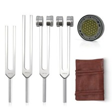Tuning Forks for Healing Set – Includes 128Hz, 136Hz, 256Hz, 384Hz & Activator