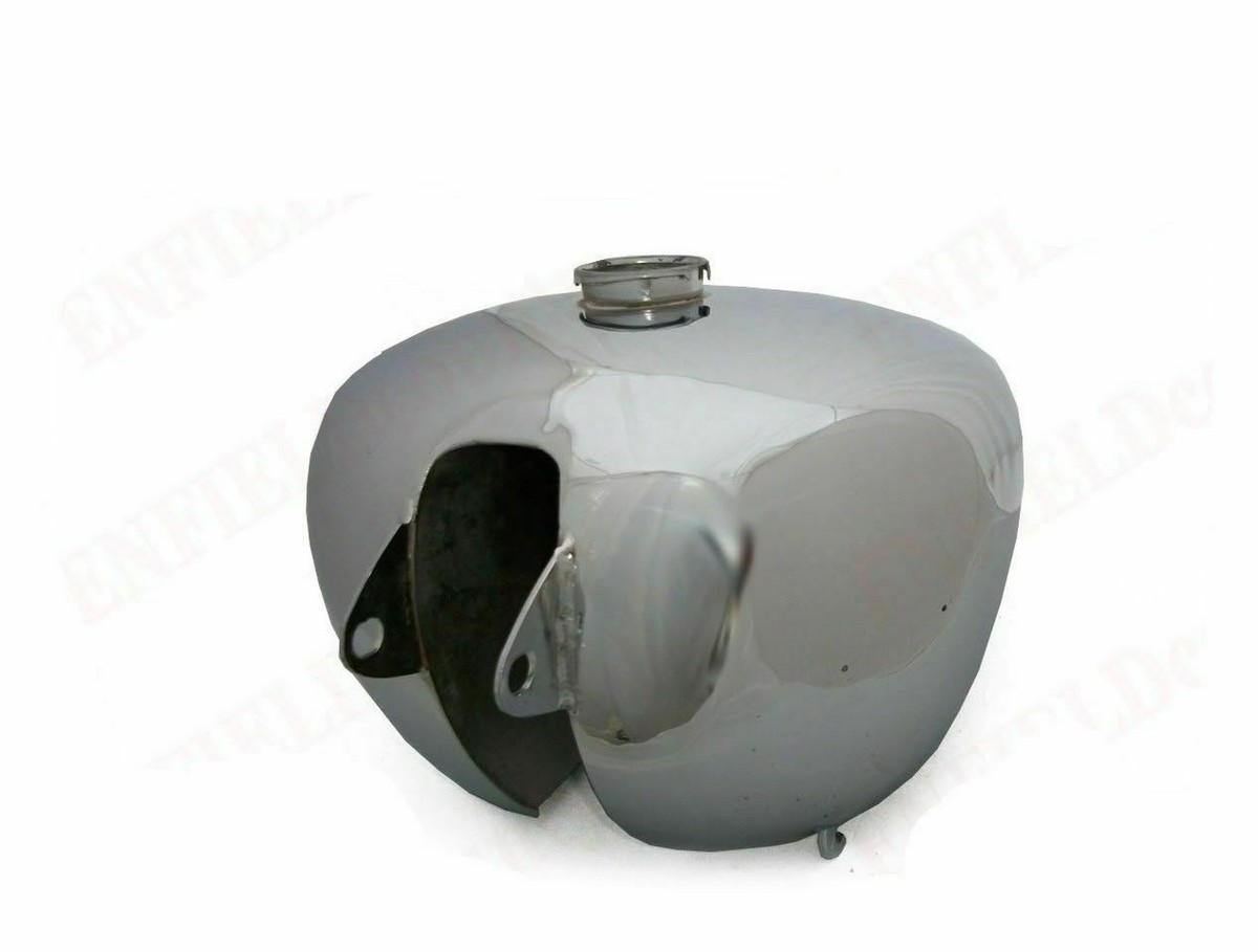 Réservoir De Carburant Chromé Avec Bouchon Pour Moto BSA B31 - Acier - Fabriqué En Inde - Neuf