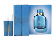 D G LIGHT BLUE FOREVER POUR HOMME EDP .8ml .02fl oz x 2 COLOGNE SPRAY SAMPLES