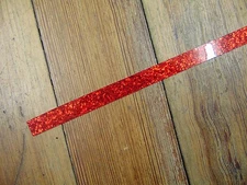 New Delmar Red Sparkle Bass Drum Hoop Inlay, 1/2", Will Fit up to a 24" hoop 