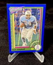 Earl Campbell 2022 Panini Classics Legends Timeless Tributes Blue #/125