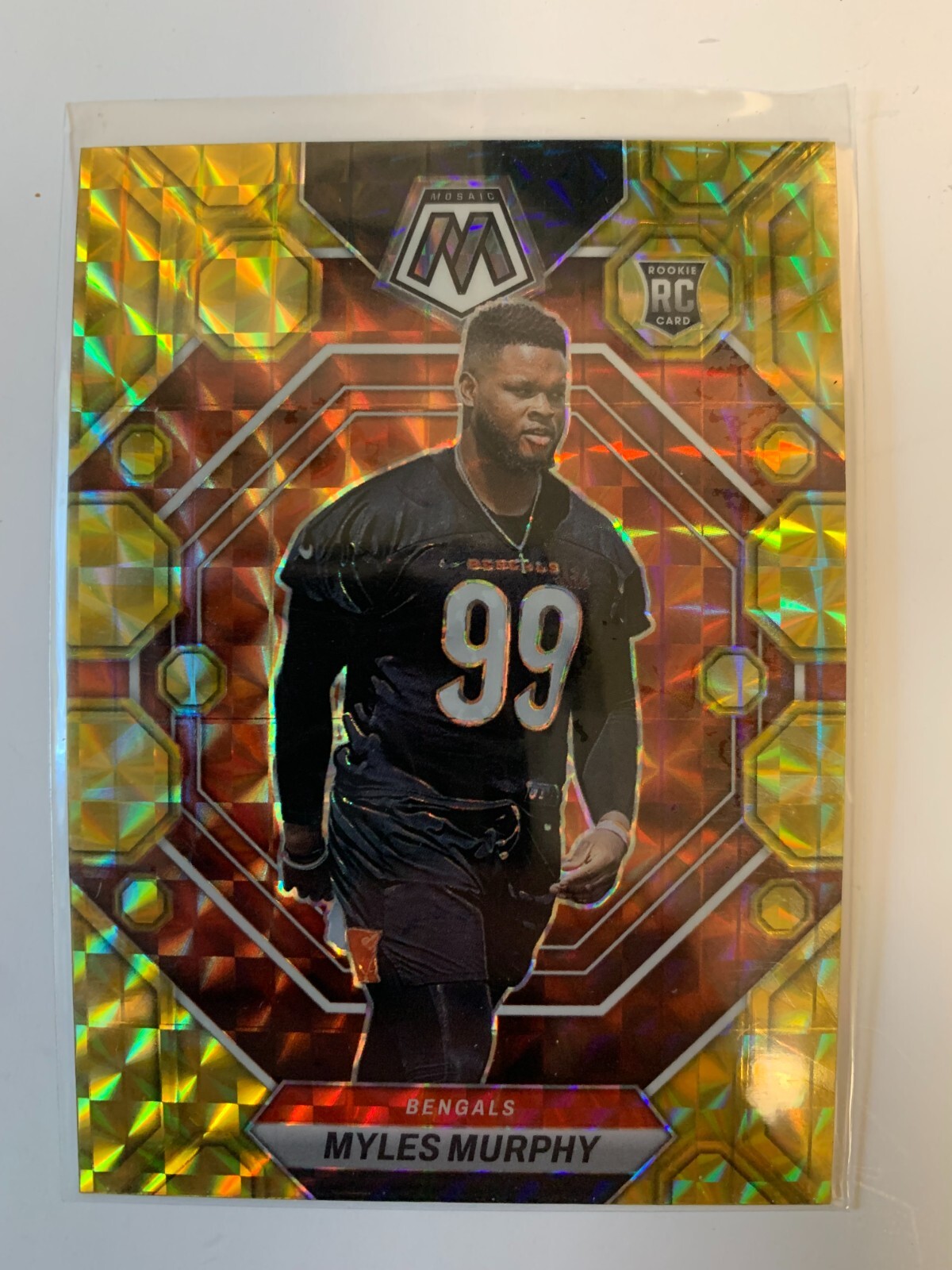 2023 Panini Mosaic - Myles Murphy #351 Yellow Reactive Prizm (RC)
