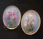 Bradford Exchange Decorative Plates Pink Pastoral & Alluring Amethyst Set of 2