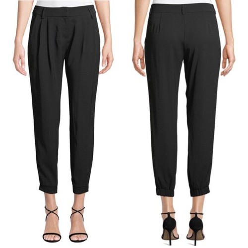 PARKER ~ Size 4 ~ DELVIN Soft Pleated Shirred Taper Leg Cropped Jogger Pants c27 - Picture 3 of 8