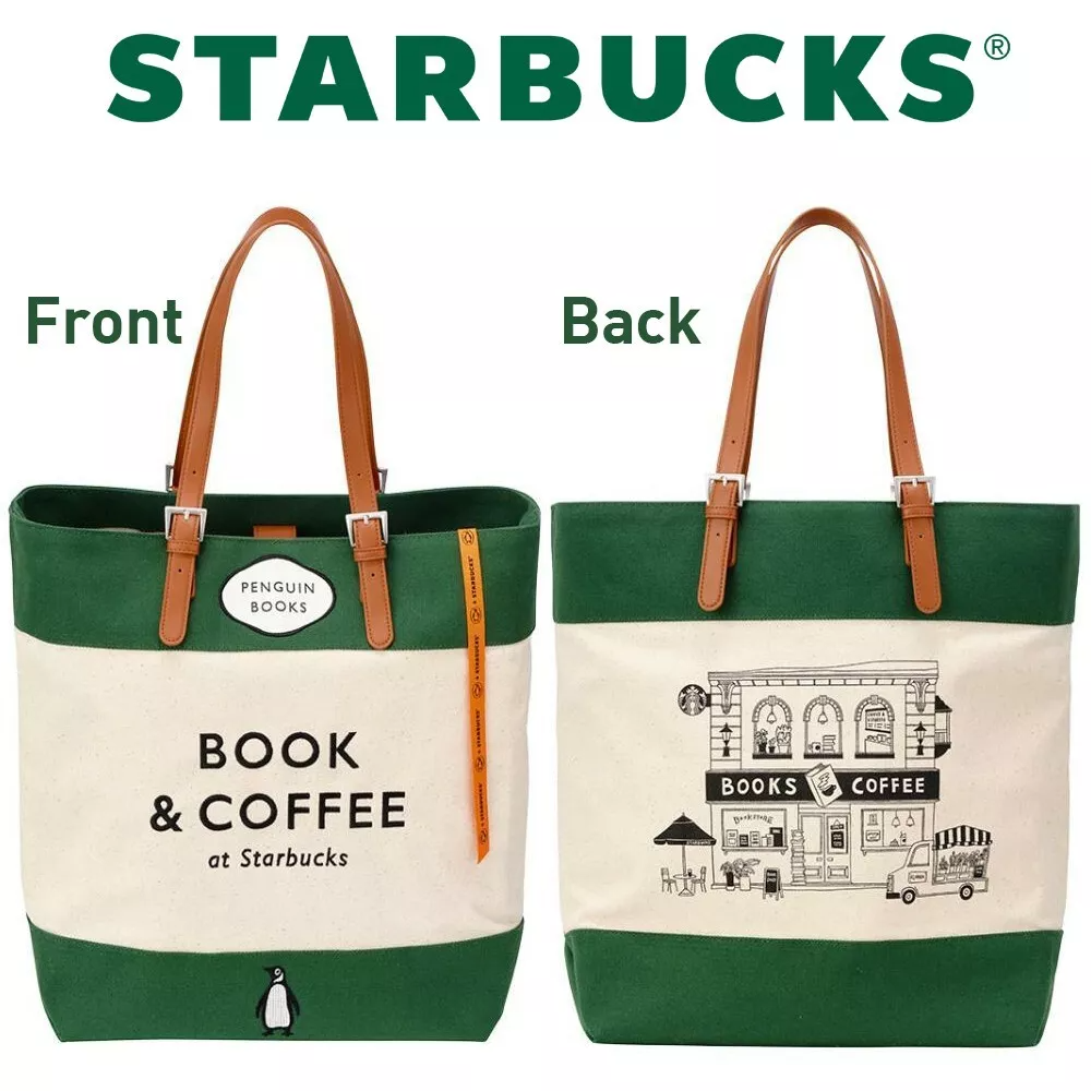 STARBUCKS Korea x Penguin Books Big Book Bag 100% Cotton