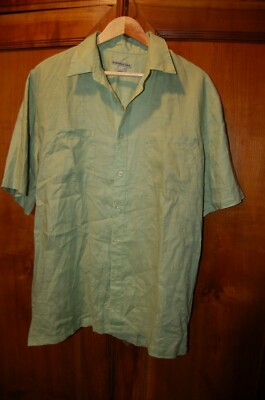 Emporio Usa - Herren Hemd, Säuregrün, 100% Ramm, Gr. L, Neu
