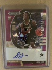 Saben Lee auto 2020 Panini Prizm rookie 56/99