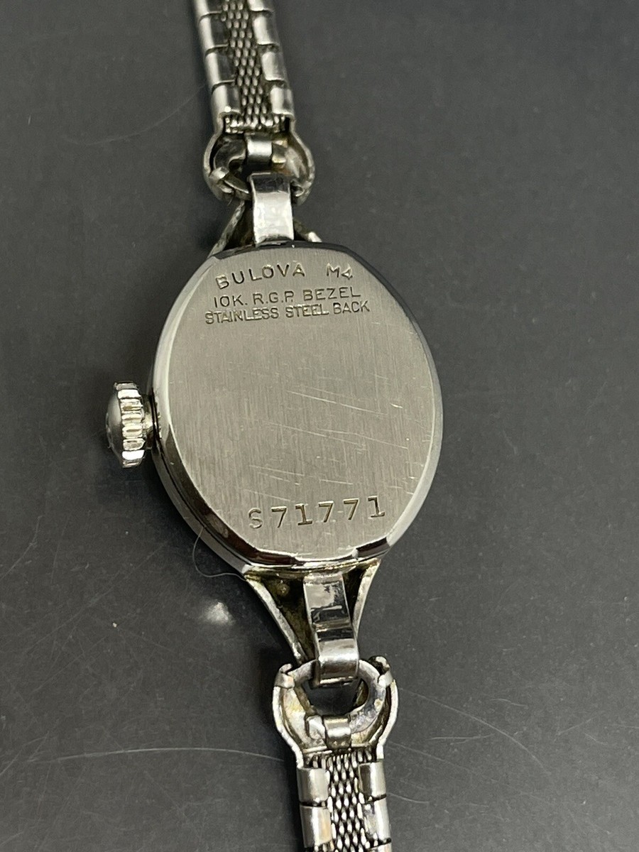 VTG Bulova M4 Watch Ladies 10K Bezel with one little