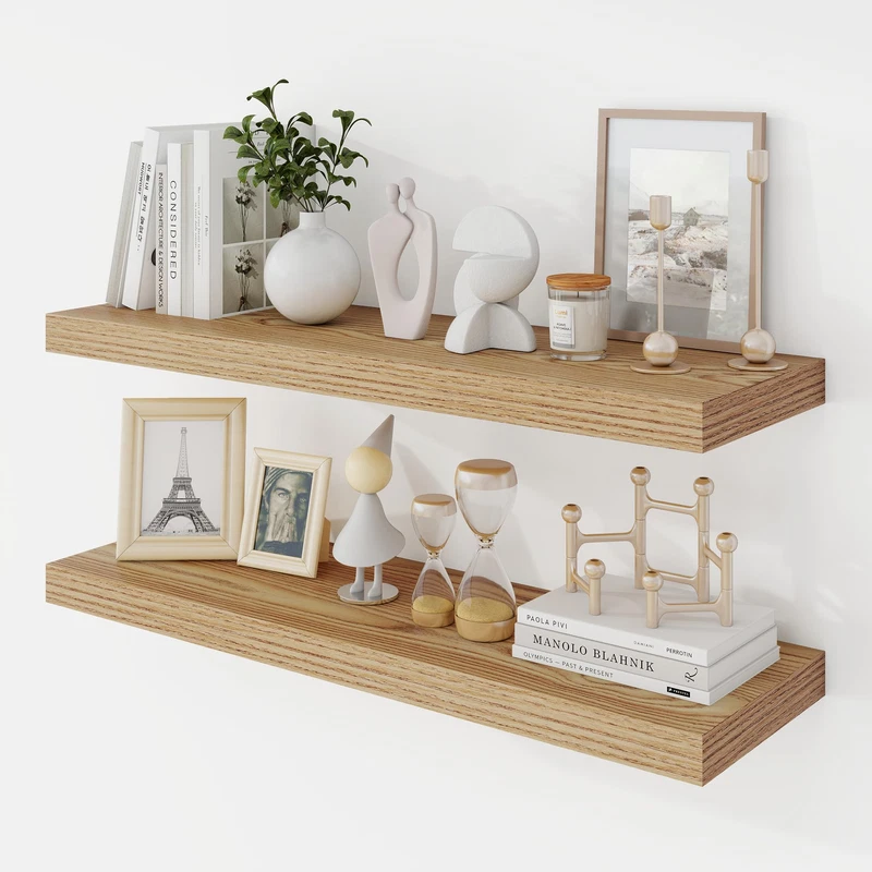 Acovy 30 Inch Floating Shelves 9.3 Deep Floating Shelf Wall Mounted 30 Wall