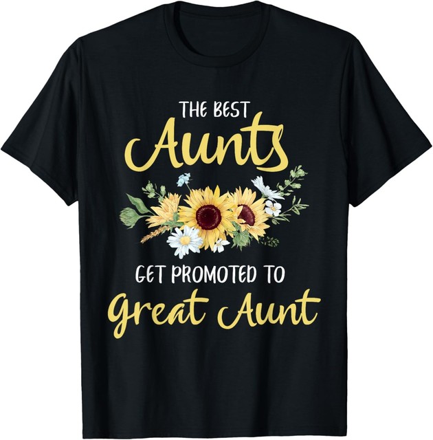 "Officially Promoted to Great Aunt" Announcement T-Shirt