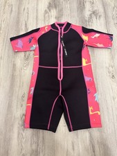 Chrifer Kids Wetsuit 2mm Neoprene Shorty Dinosaur Swim Surf Suit Size M