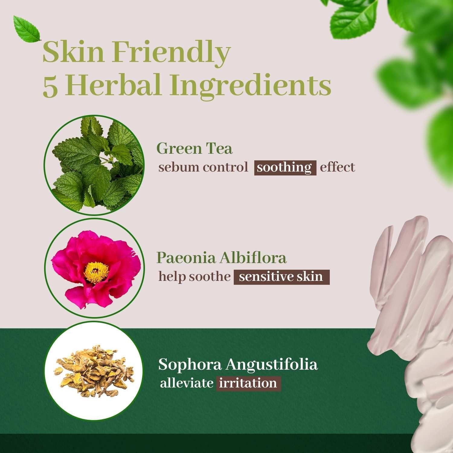 Korean Herbal Vegan Hair Dye - Natural Black 3-Pack, PPD-Free, 100% Gray