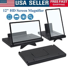 12" Mobile Phone Screen Magnifier Amplifier HD 3D Folding Portable Stand Gift