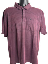 Travis Mathew Polo Shirt Striped Golf Casual Pocket XL