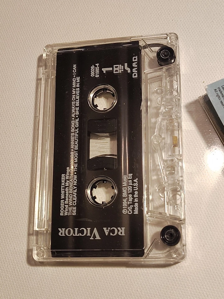 Roger Whittaker Wind Beneath My Wings 1994 Cassette Tape BMG Classics - Image 4 of 4