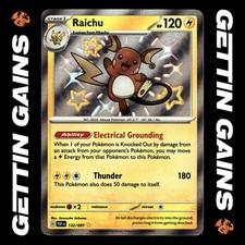 Raichu - 132/091 - Baby Shiny - Paldean Fates - Pokemon Card - NM/M on eBay