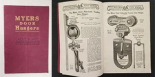 1917 antique MYERS DOOR HANGERS CATALOG ashland oh barn sliding hardware