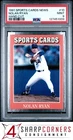 1991 ALLAN KAYE'S SPORTS CARDS NEWS MAGAZINE HAND CUT #10 NOLAN RYAN HOF PSA 9