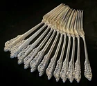 GRANDE BAROQUE BY Wallace 7 1/2" Dinner Place FORKS - Set of 12 - 806 Gr