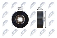 NTY Spannrolle, Keilrippenriemen RNK-NS-037 Passend FüR Nissan