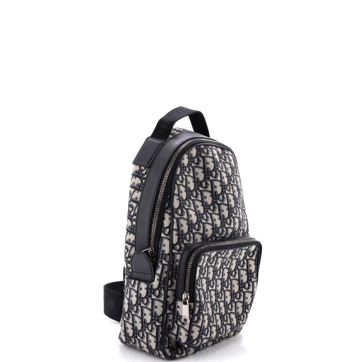 Christian Dior Zip Around Sling Backpack Oblique Canvas | eBay