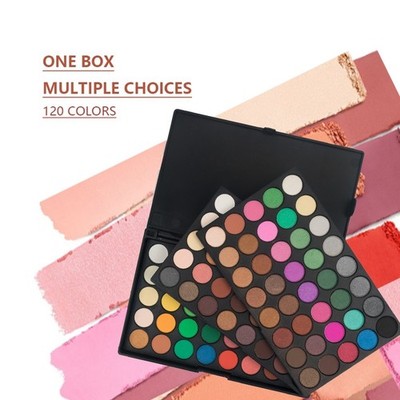 Eyeshadow Palette Glitter Finish 120 Colours Professional