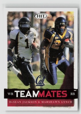 Desean Jackson Marshawn Lynch #53 2008 Sage Hit Teammates Bears