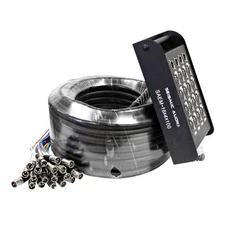 - 16 Channel XLR Snake Cable 100' Long - 16 XLR Sends and 4 XLR Returns - Col...