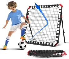 NET Playz Easy Playz Portable Soccer Rebound Net, 4' x 4', Black (NOS032402025)