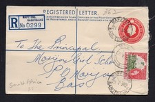 Basutoland 1959 6d + 3d Registered Letter Mafeteng To Morija Girls School
