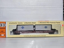 Concor HO 48 foot Southern Pacific Well Car with Two Trailers