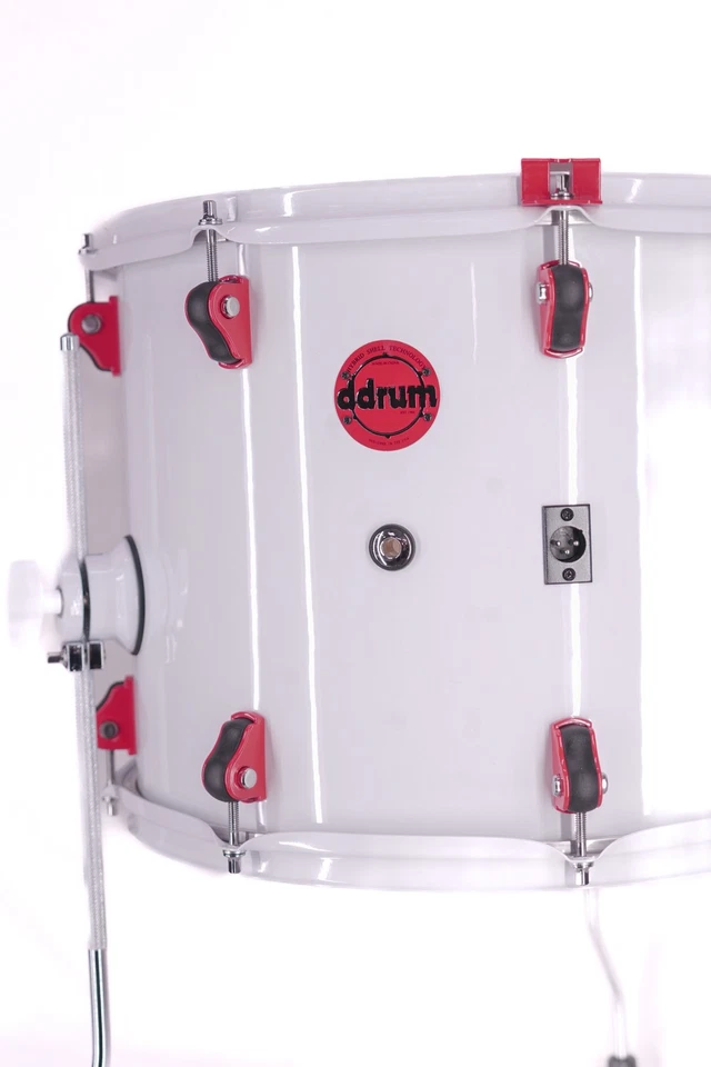 DDrum Hybrid 6 16x12′′ Floor Tom – NUEVO Blanco/Rojo – Listo para gatillo – Envío gratuito Foto 3 de 4