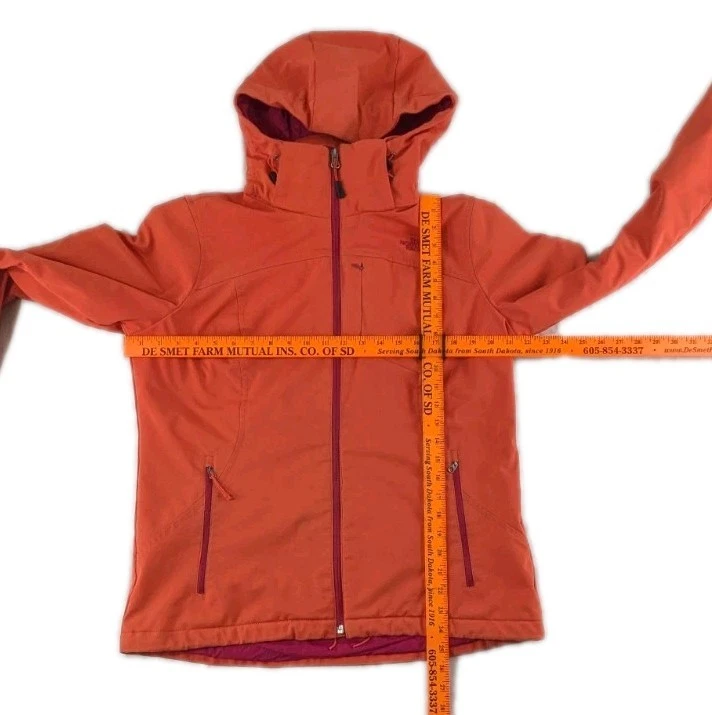 Chaqueta The North Face Apex Mujer Chaqueta Softshell Coral L Grande Resistente al Agua Foto 4 de 4