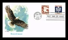 US COVER OFFICIAL MAIL 1C FIRST DAY ISSUE BALD EAGLE FLEETWOOD