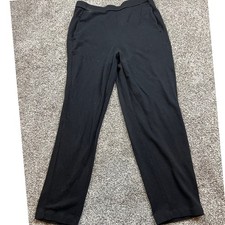 Eileen Fisher Pants Womens S Black Knit Straight Leg Pull On Pants