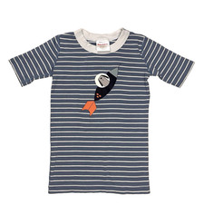 Hanna Andersson Short Sleeve Rocket Dog Sleep Shirt Sz 120 Sz 6-7 US Hannajams
