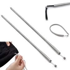  2PCS Spring Drawstring Threader Tool – Versatile Elastic Band, Lace, and Cord 