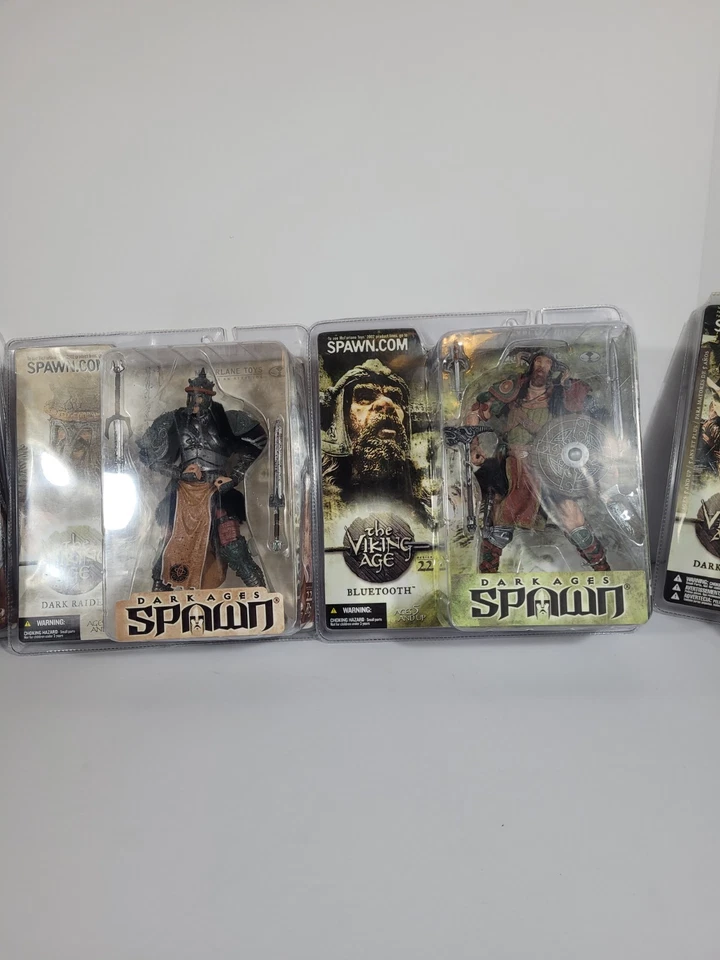 Spawn Series 22 Dark Ages The Viking Age Set of 5 Figures Ships Free  - Image 3 of 4