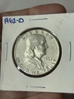 1962 D Franklin Half Dollar - 90% Silver - AU - Almost Uncirculated (item 4)