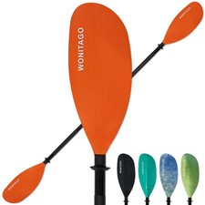 Kayak Paddles with Alloy Shaft and PP Blade, Floating Kayaking Oars, Adjustab...