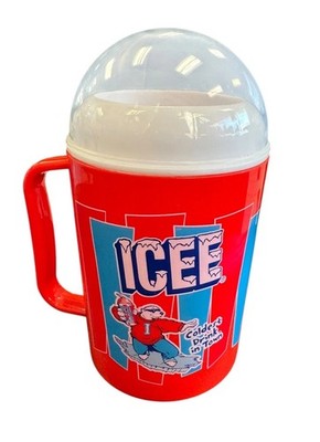 ICEE Freezer Mug 10 oz Plastic Slushy Cup Coldest Drink in Town Dome Lid 2019