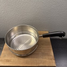 Revere Ware Stainless 2 & 3 Qt Strainer Steamer Insert Handle 7-1/4" Diameter