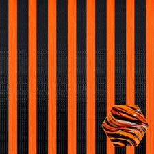 3 Pack Black Orange Foil Fringe Curtain Backdrop 3.28Ftx8.2Ft Metallic