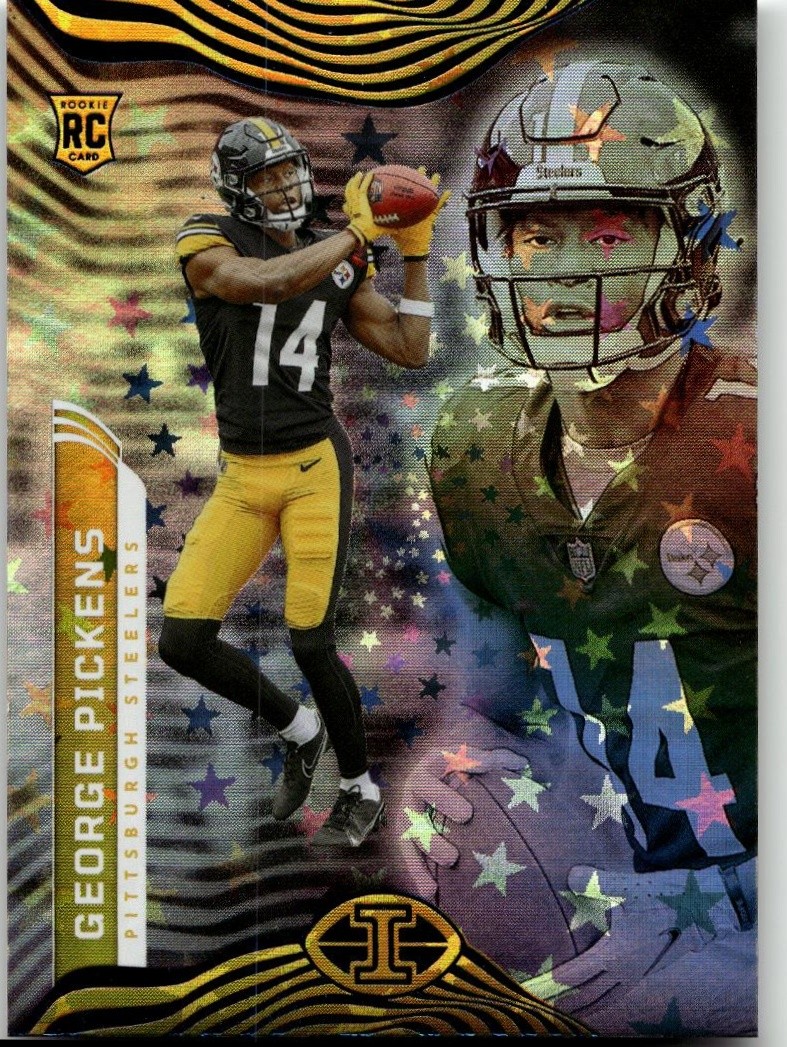 2022 Panini Illusions #66 George Pickens Trophy Collection Orange