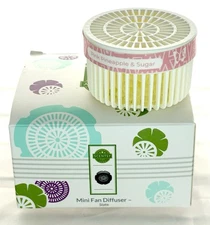 Scentsy Slate Gray Mini Fan Diffuser Solo Portable USB Pod Pink Pineapple Sugar