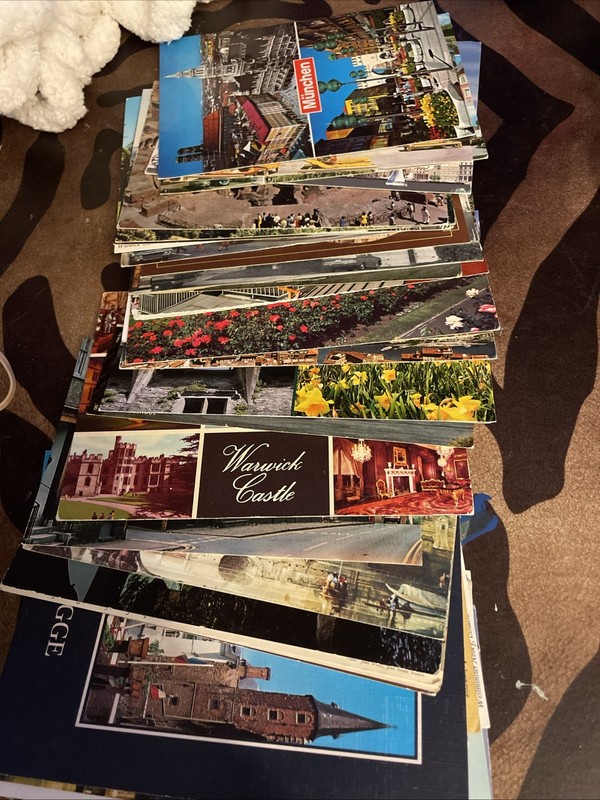 Postcards Lot, Buildings Houses Castles (46) Various Old/New, Marked/Unmarked
