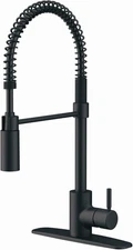 Gerber D451288 Foodie 1.75 GPM 1 Hole Pre-Rinse Kitchen Faucet - - Black